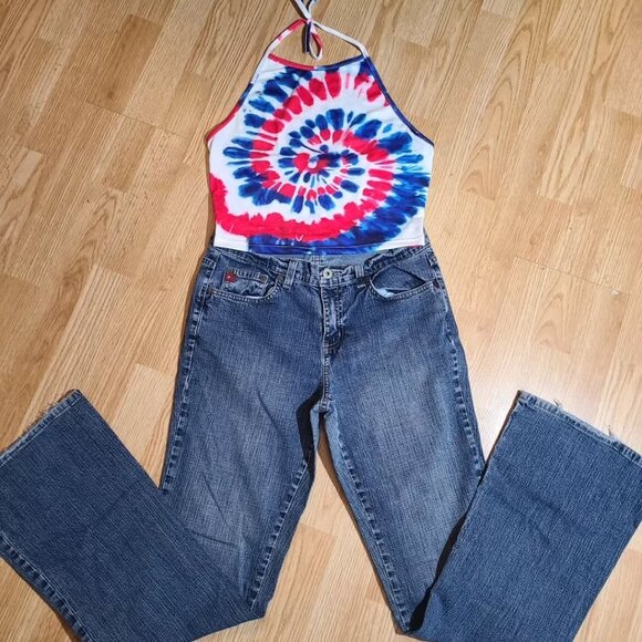 Gorgeous tie dye halter top. - Picture 2 of 7